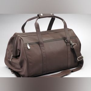 Sharper Image Leather Duffle Bag